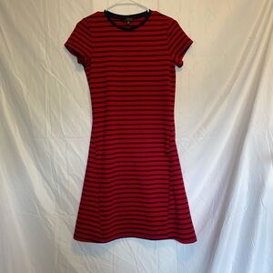 The Limited Red and Black A-Line Mini Dress
